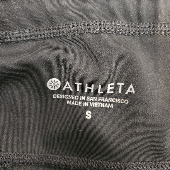 Athleta Black Salutation Workout Leggings Size Small Women's O73 - Picture 9 of 11
